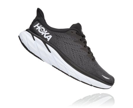 Hoka One One Clifton 8 Ženske Pohodni Čevlji Črna / Bela SI-503467D